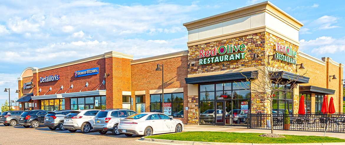 Red Olive, Sherwin Williams, Dental Works and Jimmy Johns at Northville Park Place